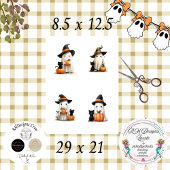 Decoupage Halloween Ghosts Scrapbooking  薄葉紙