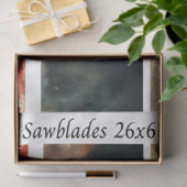 Decoupage Hand Saw Art Western 26x6" Designs  薄葉紙 (ギフト)