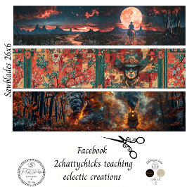 Decoupage Handsaw 26x6" Western Designs  薄葉紙