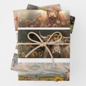 Decoupage Handsaw Design, Cow, Truck, Sunflower ラッピングペーパーシート (インサイチュ)