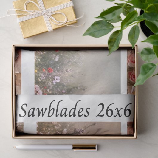 Decoupage Handsaw Design Rose, Peony, Cow 薄葉紙 (ギフト)