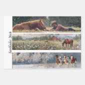 Decoupage Handsaw Designs Red Barn, Yellow Barn,  ラッピングペーパーシート (正面2)