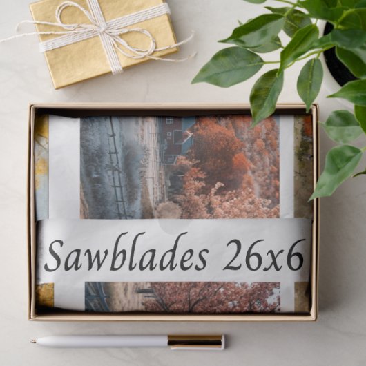 Decoupage Handsaw Designs Red Barn, Yellow Barn, 薄葉紙 (ギフト)