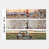 Decoupage Handsaw Designs Rooster Donkey Truck  ラッピングペーパーシート (正面)