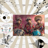 Decoupage Hawaiian Monkey Fur Feather Funk Band 薄葉紙