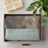 Decoupage Highland Calf Christmas Scene Snowing  薄葉紙 (ギフト)