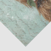 Decoupage Highland Calf Christmas Scene Snowing  薄葉紙 (詳細)