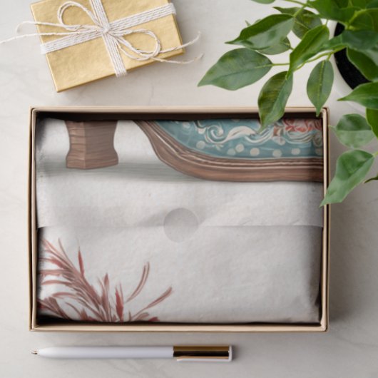 Decoupage Highland Calf Cowboy Dressed For Catwalk 薄葉紙 (ギフト)