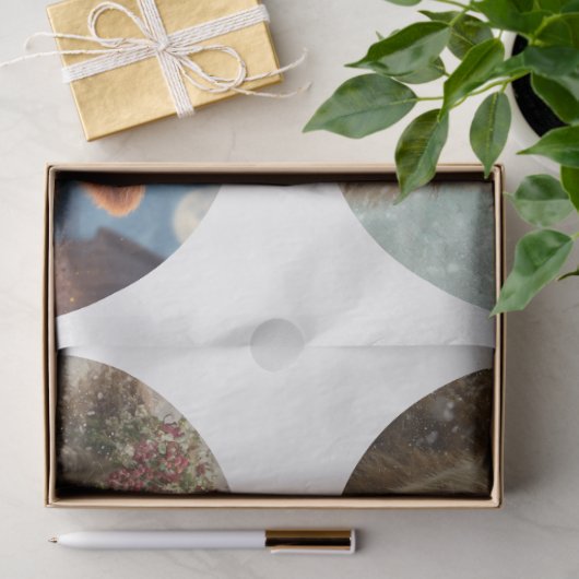 Decoupage Highland Circular Saw Designs 8.5"  薄葉紙 (ギフト)