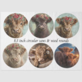 Decoupage Highland Circular Saw Designs 8.5"  薄葉紙 (正面)