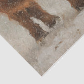 Decoupage Highland Cow Calf Kissing in the Snow 薄葉紙 (詳細)