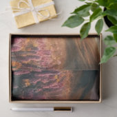 Decoupage Highland Cow Sunset Flowers  薄葉紙 (ギフト)