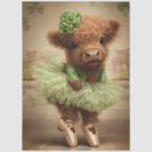 Decoupage Highland St. Patrick Ballerina  薄葉紙 (正面)