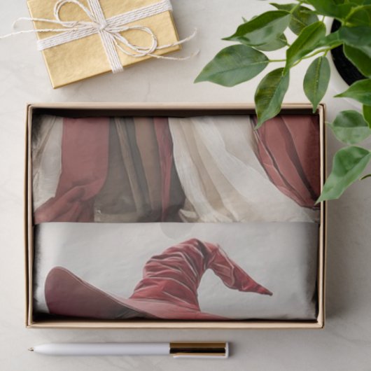 Decoupage Holiday Beautiful Witch 18x24 Canvas 薄葉紙 (ギフト)