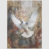 Decoupage Holy Spirit Dove Faith Based  薄葉紙 (正面)