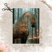Decoupage Horse Forest Double Exposure  薄葉紙
