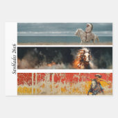 Decoupage Horses Handsaw & Sign Designs ラッピングペーパーシート (正面2)