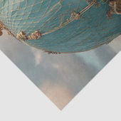 Decoupage Hot Air Balloon Eiffel Tower Scene 薄葉紙 (詳細)