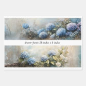Decoupage Hydrangea Flowers Drawer Fronts 29x8  ラッピングペーパーシート (正面3)