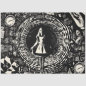 Decoupage Hypnotic Wonderland Rabbit Hole Fantasy 薄葉紙 (正面)