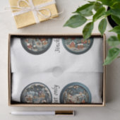 Decoupage IOD Snow Globe Molds Winter Village 3" 薄葉紙 (ギフト)