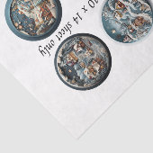 Decoupage IOD Snow Globe Molds Winter Village 3" 薄葉紙 (詳細)