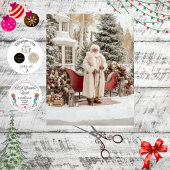 Decoupage Irish Santa Claus Celtic Holiday  薄葉紙