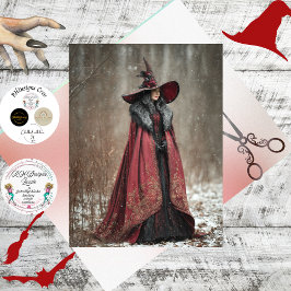 Decoupage Irish Winter Witch of Light  薄葉紙