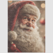 Decoupage Jolly Santa Close-up Festive Christmas  薄葉紙 (正面)