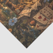 Decoupage Kneeling Woodland Timekeeper Rabbit 薄葉紙 (詳細)