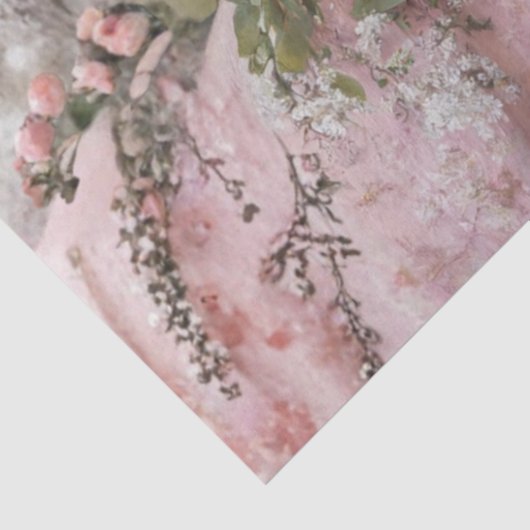 Decoupage Landscape Leopard Romantic Pink Floral 薄葉紙 (詳細)