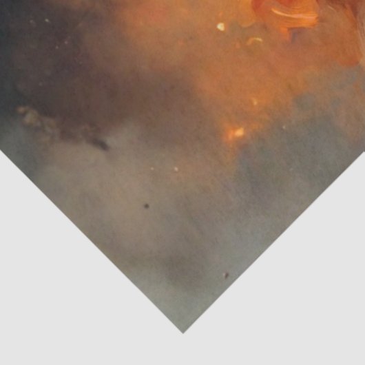 Decoupage Landscape White Stallion Mystical Scene 薄葉紙 (詳細)