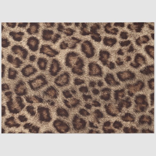 Decoupage Leopard Print Faux Texture  薄葉紙 (正面)