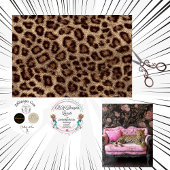 Decoupage Leopard Print Faux Texture  薄葉紙