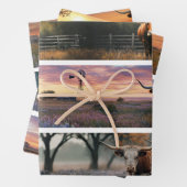 Decoupage Longhorn Wester Papers Sawblades ラッピングペーパーシート (インサイチュ)