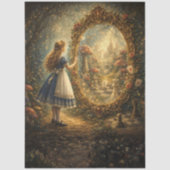 Decoupage Looking Glass Wonderland Storybook 薄葉紙 (正面)