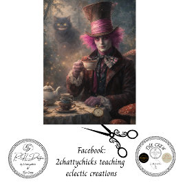 Decoupage Magical Garden Tea Party 薄葉紙