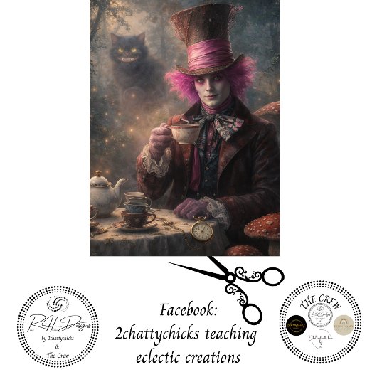 Decoupage Magical Garden Tea Party 薄葉紙