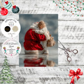 Decoupage Magical Santa Hugging Child Christmas  薄葉紙