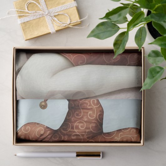 Decoupage melancholic harlequin 薄葉紙 (ギフト)