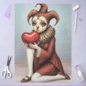 Decoupage melancholic harlequin 薄葉紙 (クラフト)