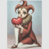 Decoupage melancholic harlequin 薄葉紙 (正面)