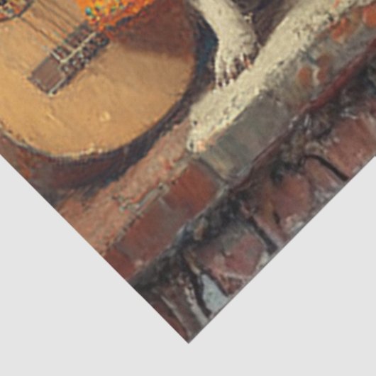 Decoupage Mexican Chihuahua Fur Feathers Funk  薄葉紙 (詳細)