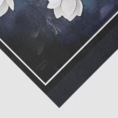Decoupage Midnight Skull with Magnolia 薄葉紙 (詳細)