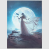 Decoupage Moonlit Celestial Witch Twin Orbs 薄葉紙 (正面)