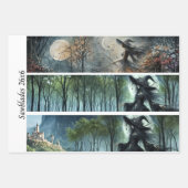 Decoupage Moonlit Gothic Forest & Witch Handsaws ラッピングペーパーシート (正面)