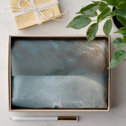 Decoupage Moonlit Werewolf Fantasy Creature  薄葉紙 (ギフト)