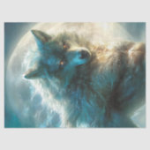 Decoupage Moonlit Werewolf Fantasy Creature  薄葉紙 (正面)