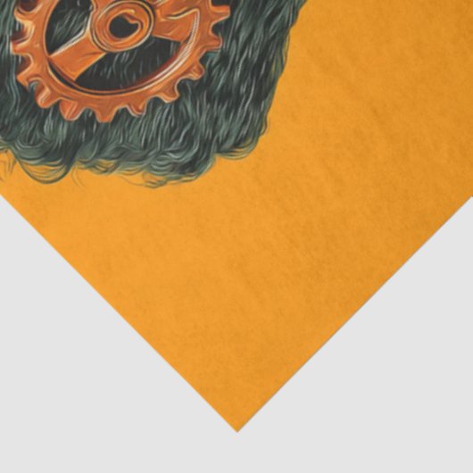 Decoupage Mrs. Moster Bold Orange Industria  薄葉紙 (詳細)