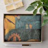 Decoupage Mrs. Moster Bold Orange Industria  薄葉紙 (ギフト)